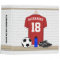 Personalized Red and White Football Soccer Jersey