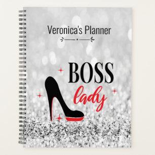 Personalized Red Bottom Stiletto Heel Boss Lady Planner