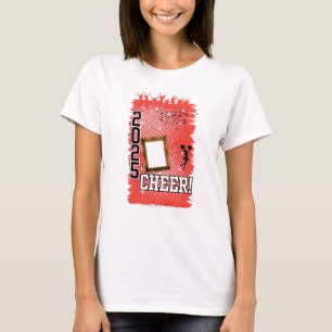 Personalized Red Cheer Leader 2025 T-Shirt