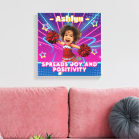 Personalized Red Cheerleader | Custom Kid Photo