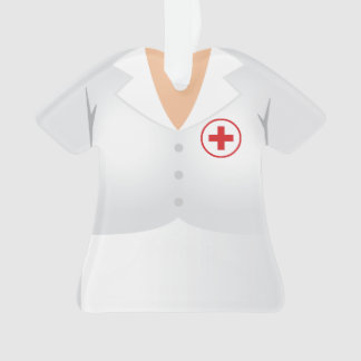 Personalized Red Cross Worker Christmas Ornament
