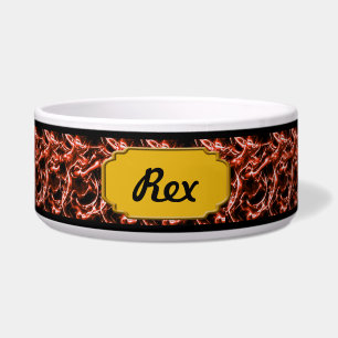 Personalized Red Electric Pet Bowl