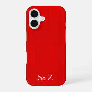 Personalized Red Glamour iPhone 16 Case