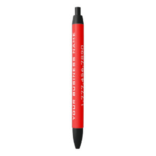 Personalized Red GMF Black Ink Pen