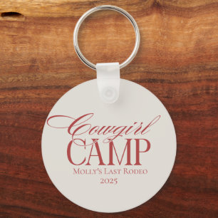 Personalized Red Howdy Partner Bachelorette Keychain