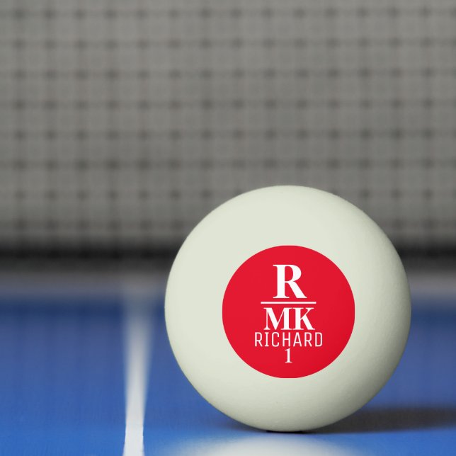 Personalized Red Logo Custom Colours Ping Pong Ball (Net)