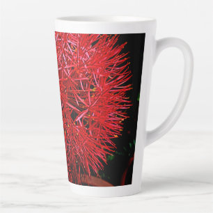 Personalized Red Mayflower Latte Mug