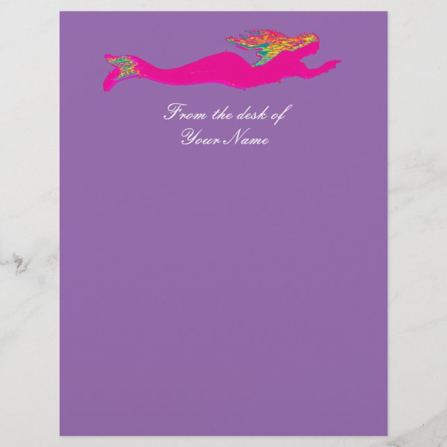 personalized red mermaid (Front)