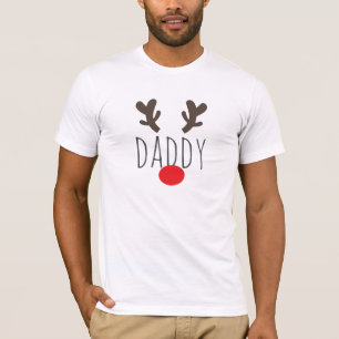 Personalized Red-Nosed Reindeer Men's T-Shirt