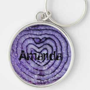 Personalized Red Onion Keychain