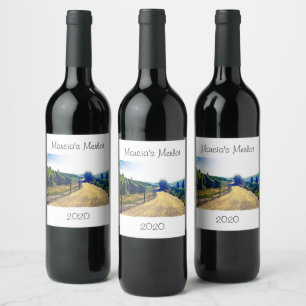 Personalized Red or White Wine Label Design