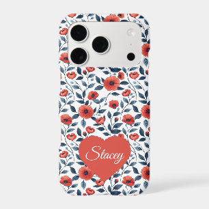 Personalized Red Poppy Wildflower