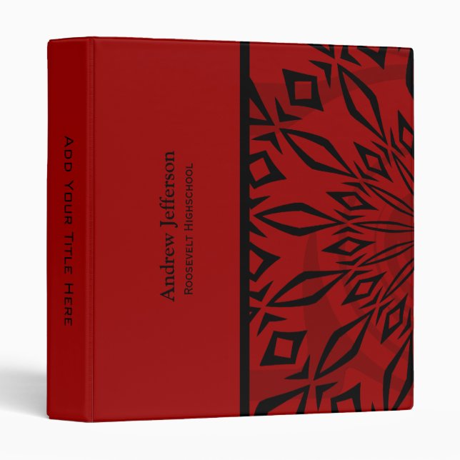 Personalized:  Red Rage Binder (Front/Spine)