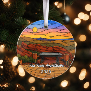 Personalized Red Rocks Park and Amphitheatre Acryl Ornament
