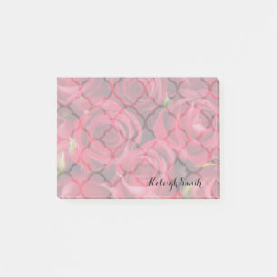 Personalized Red Roses Post It Notes