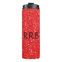 Personalized Red Thermal Tumbler