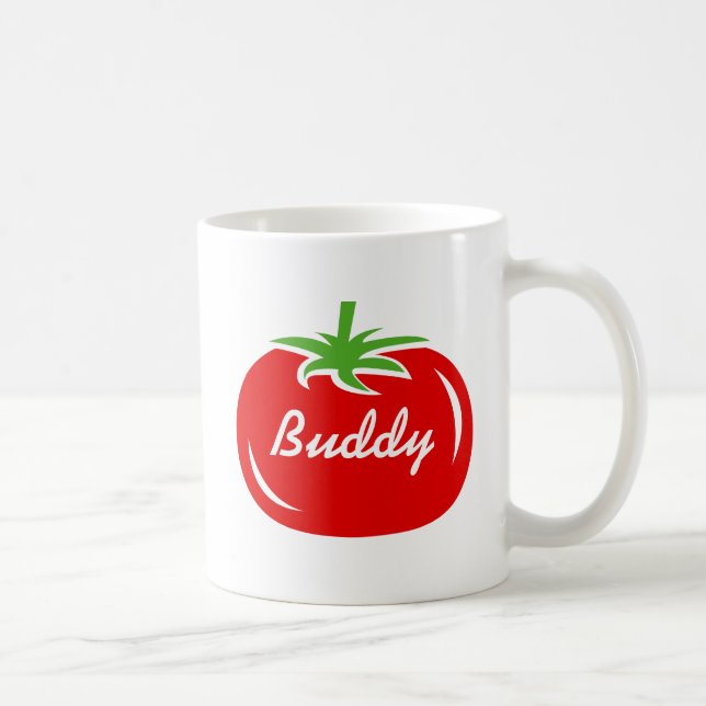 Personalized red tomato coffee mug gift idea (Right)