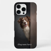 Personalized Red Tricolor Aussie Portrait