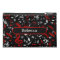 Personalized Red White and Black Musical Notes