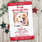 Personalized Red White PTSD Service Dog Photo ID