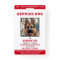 Personalized Red White Service Dog Photo ID Badge