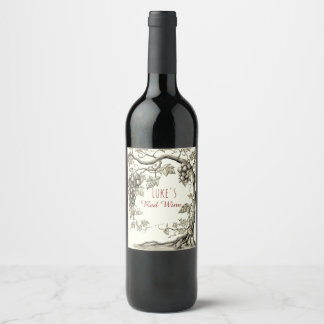 Personalized Red Wine Wine Label