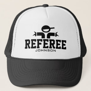 Personalized referee hat for official sports teams
