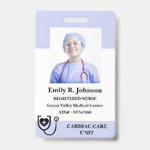 Personalized Registered  Nurse ID Badge