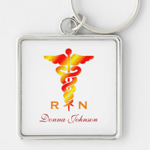 Personalized: Registered Nurse Keychain