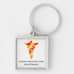 Personalized: Registered Nurse Keychain