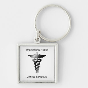 Personalized: Registered Nurse Keychain