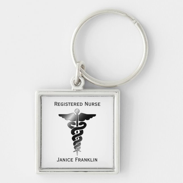 Personalized: Registered Nurse Keychain (Front)