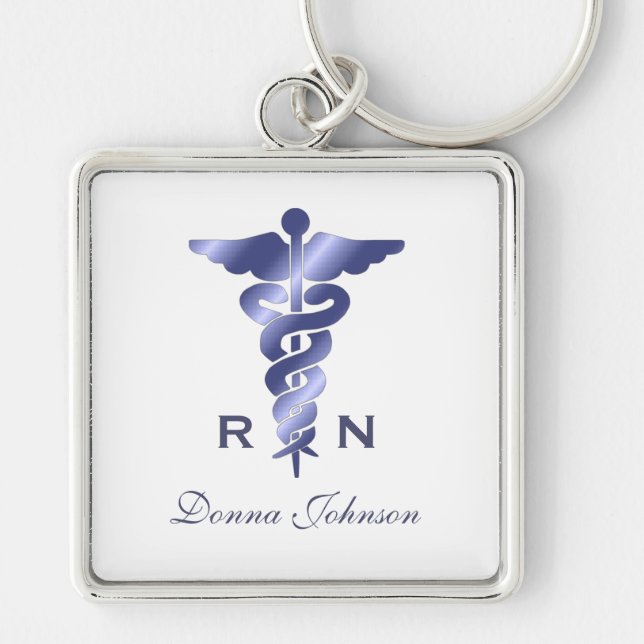 Personalized: Registered Nurse Keychain (Front)