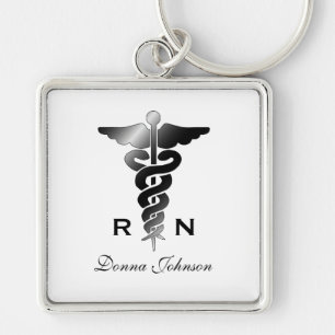 Personalized: Registered Nurse Keychain