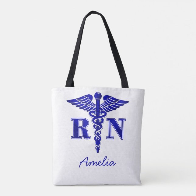 Personalized-Registered-nurse-women-gifts Tote Bag (Back)