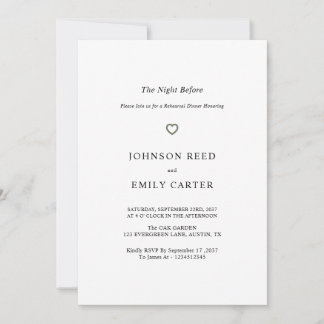 Personalized Rehearsal dinner Invitation