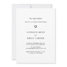 Personalized Rehearsal dinner