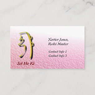 Personalized Reiki Master business cards
