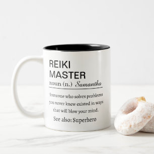 Personalized Reiki Master  Definition  Two-Tone Coffee Mug