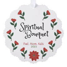 Personalized Religious Christmas Ornament Card