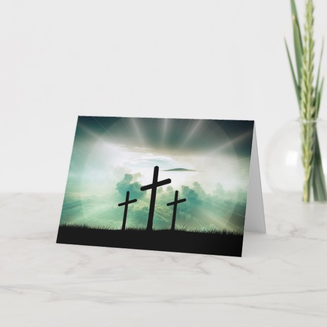 Personalized Religious Easter Card (Front)