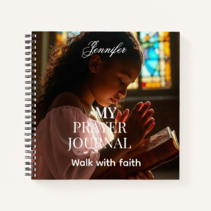Personalized Religious photo prayer journal 