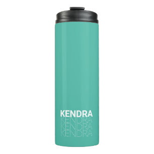 Personalized Repeated Name Thermal Tumbler