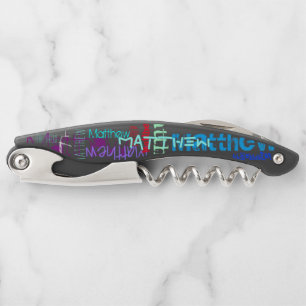 Personalized repeating name 7 letters Corkscrew