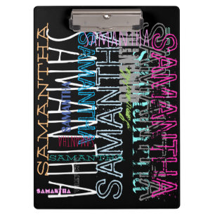 Personalized Repeating Name 8 letters Clipboard