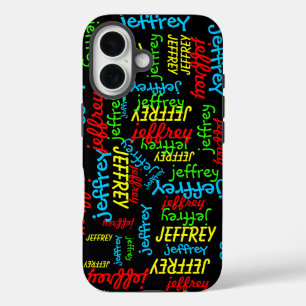 Personalized Repeating Names iPhone 16 Case