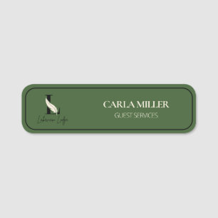 Personalized Resort Employee Logo Name Tag