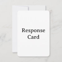 personalized Response Card 3.5" x 5"