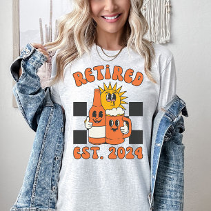 Personalized Retired 2024 Shirt   Retro Retirement