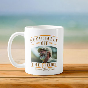 Personalized Retiree Party Favour Retirement Photo Coffee Mug